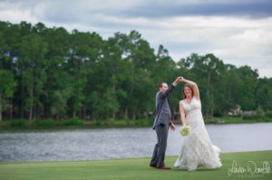 Julie + Kevin - Golden Eagle Country Club Wedding in August - Bride and Groom Dancing